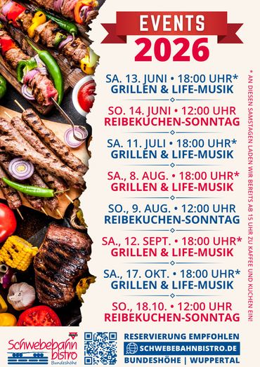 Schwebebahnbisto Events 2026