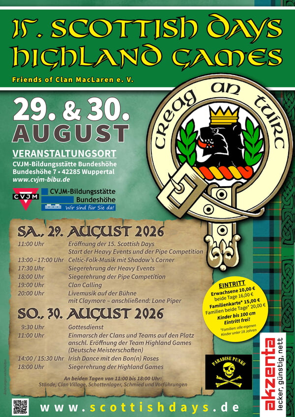 Plakat Highland Games 2026